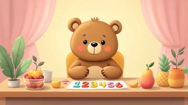 小熊学数数 儿童影像 小熊学数数 封面
