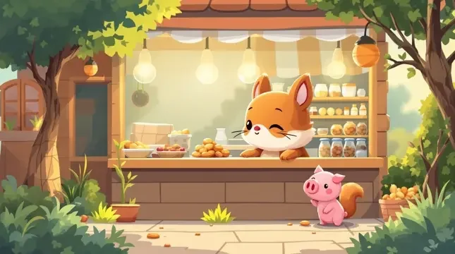 小松鼠的坚果店 儿童影像 小松鼠的坚果店 封面